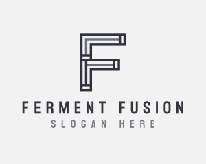 Strong Minimal Letter F logo design