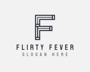 Strong Minimal Letter F logo design