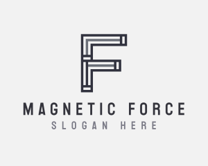 Strong Minimal Letter F logo design