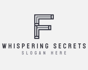 Strong Minimal Letter F logo design