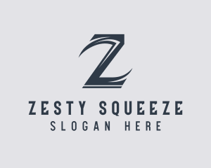 Professional Business Letter Z logo design