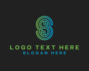 Letter S - Digital Tech Software logo design