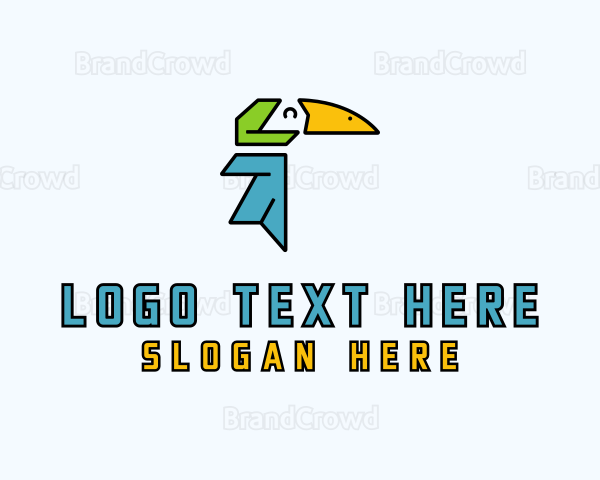 Toucan Delivery Courier Logo