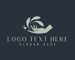 Lotion - Nature Spa Hand logo design