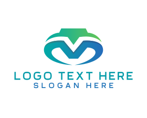 Gaming - Modern Futuristic Letter VM logo design