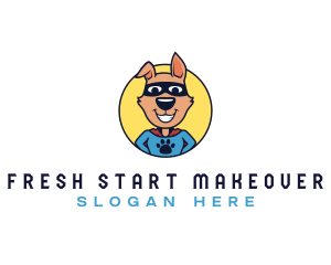 Makeover - Super Hero Pet Dog logo design