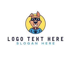 Cute - Super Hero Pet Dog logo design