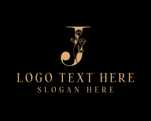 Beauty - Floral Hotel Letter J logo design