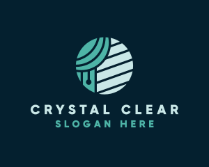 Window Cleaning - Curtain Window Jalousie logo design