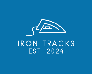 Simple Abstract Flat Iron  logo design