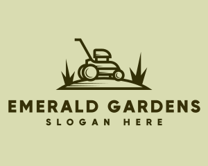 Lawn Mower Garden logo design