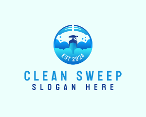 Sweep - Disinfectant Cleaning Mop logo design