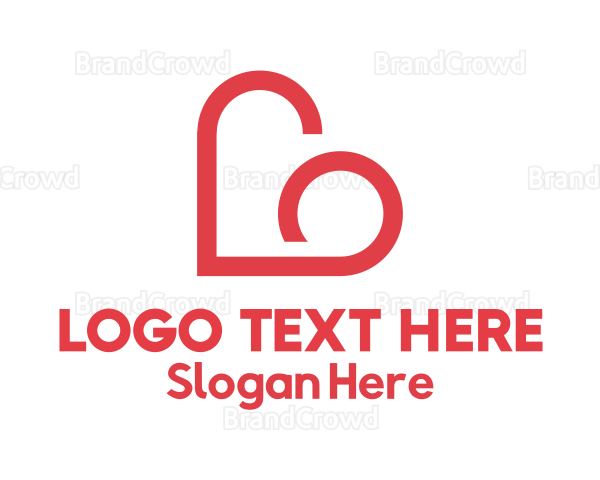 Dating Heart Cloud Logo