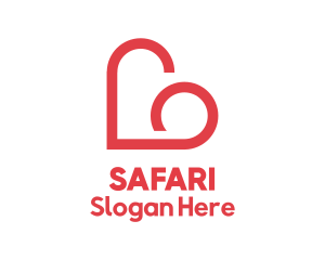 Dating Heart Cloud logo design
