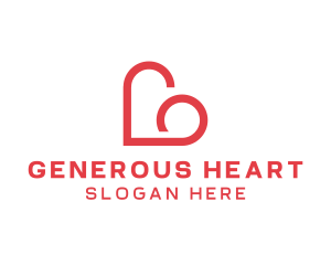 Dating Heart Cloud logo design