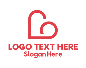 Date - Dating Heart Cloud logo design