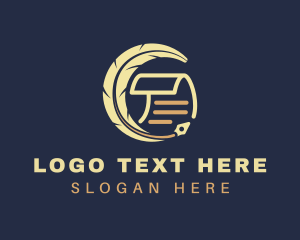 Signature - Notary Legal Document logo design