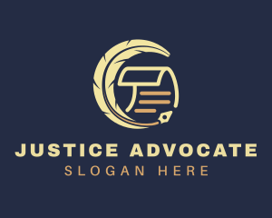 Prosecutor - Notary Legal Document logo design