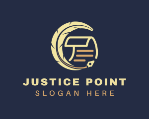 Judiciary - Notary Legal Document logo design