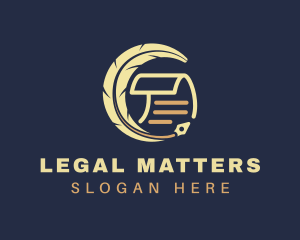 Notary Legal Document logo design