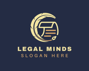 Jurist - Notary Legal Document logo design