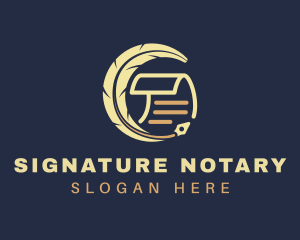 Notary - Notary Legal Document logo design