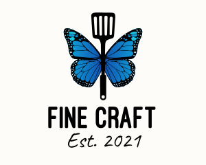 Butterfly Spatula Chef logo design