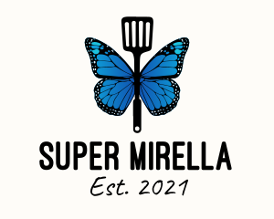 Canteen - Butterfly Spatula Chef logo design