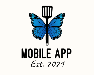 Spring - Butterfly Spatula Chef logo design