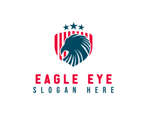 American Eagle Patriotic Shield logo design