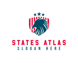 American Eagle Patriotic Shield logo design