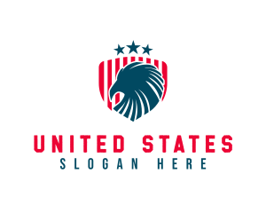 American Eagle Patriotic Shield logo design