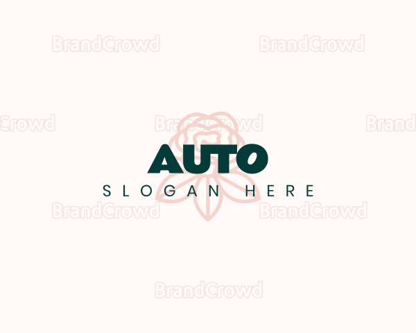 Premium Rose Wordmark Logo