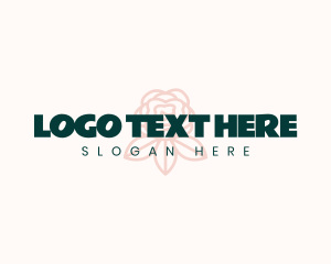 Dried Flower - Premium Rose Wordmark logo design