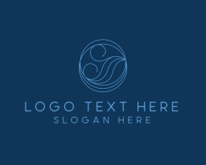 Coastal - Sea Water Wave logo design