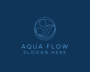 Sea Water Wave logo design