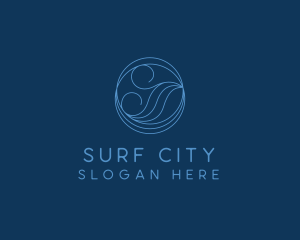 Sea Water Wave logo design