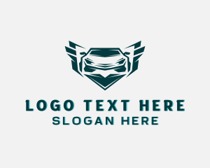 Car - Car Auto Detailing Shield logo design