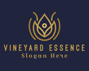 Luxury Flower Yoga  logo design