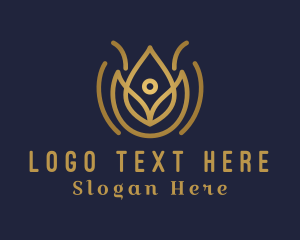 Luxury Flower Yoga  Logo