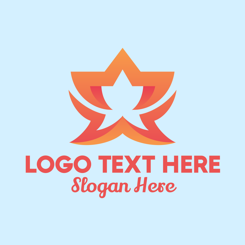 Orange Fancy Star Hotel Logo | BrandCrowd Logo Maker