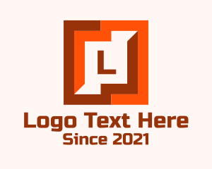 Art Gallery - Square Puzzle Pattern logo design