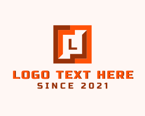 Flooring - Square Puzzle Pattern logo design