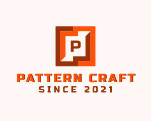 Square Puzzle Pattern logo design