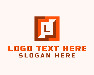 Square Puzzle Pattern Logo