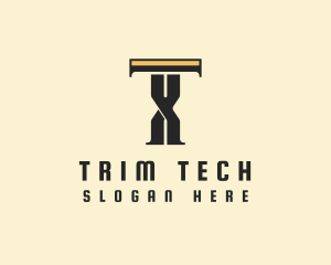 Trim - Barbershop Shaving Razor logo design