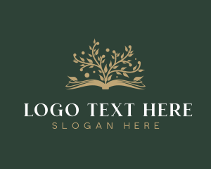 Review Center - Learning Tree Book logo design