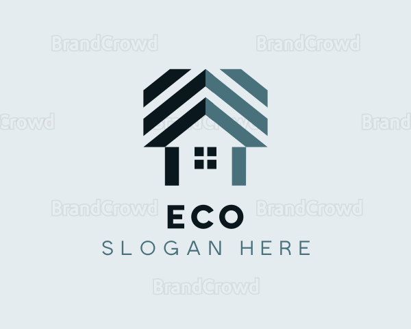 Roof Property Roofing Logo