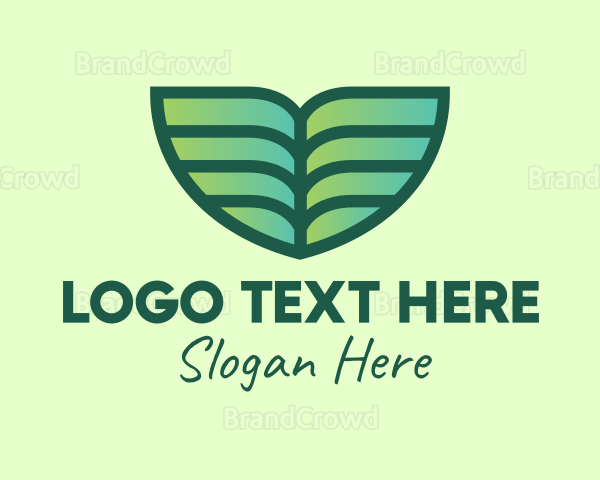 Green Environmental Leaf Logo