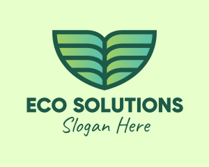 Environmental - Green Environmental Leaf logo design